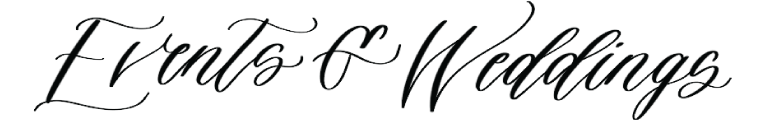 Header in calligraphic style that says 